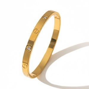 Stones cartier bracelet in gold