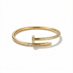Stones cartier bracelet in gold