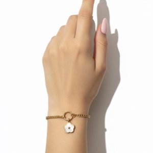 Flower chain bracelet