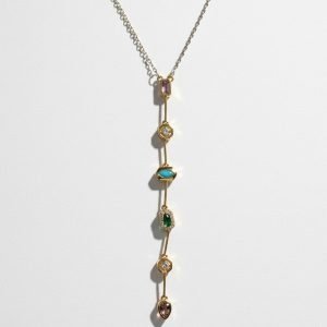 Colorful drop necklace