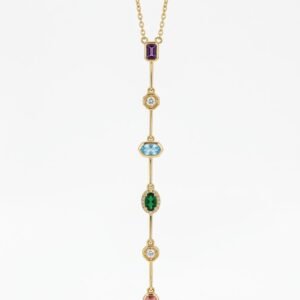 Colorful drop necklace