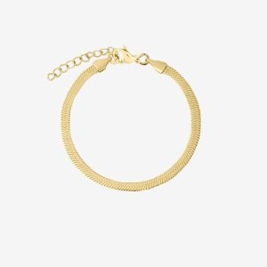 Snake chain bracelet in gold