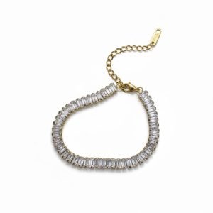 Gold Éclat tennis bracelet