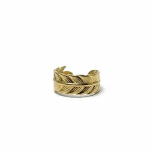 Golden wing ring