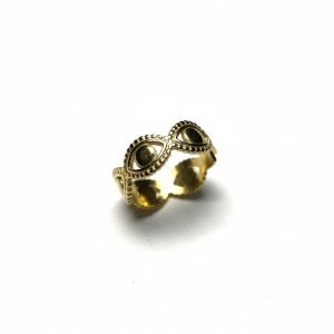Golden eye ring