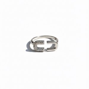 Open link ring in silver