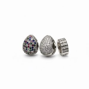 Pave sparkle trio earrings set 3pcs