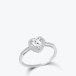 Be mine ring in white