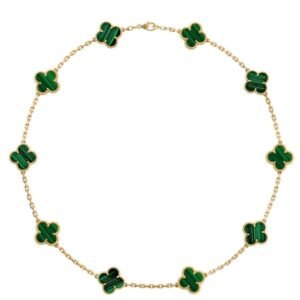 Van Cleef Necklace In Dark Green