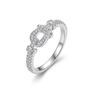 The Interlock Band In Silver